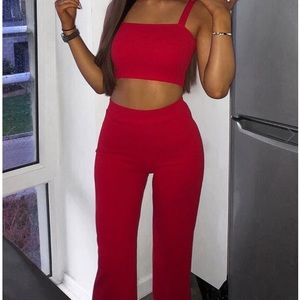 Rebellious Co -Cord Kimmy set (RED)